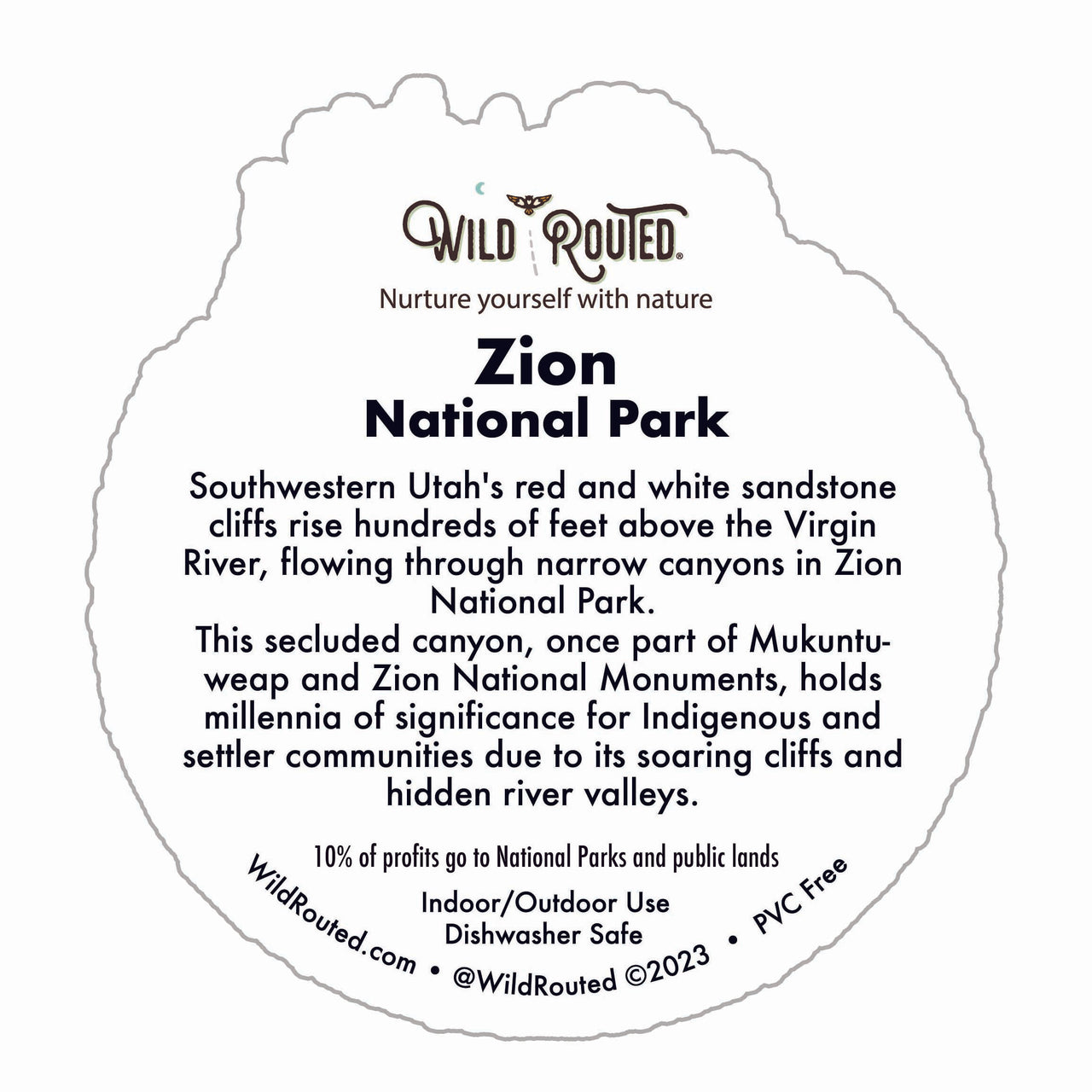 Zion National Park Angels Landing Sticker