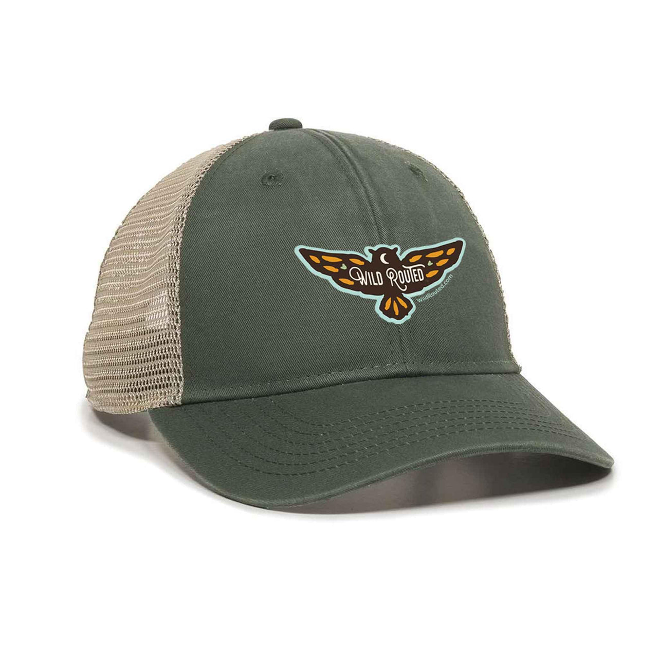 Women's Ponytail Cap - Wild Routed Owl - Wild Routed