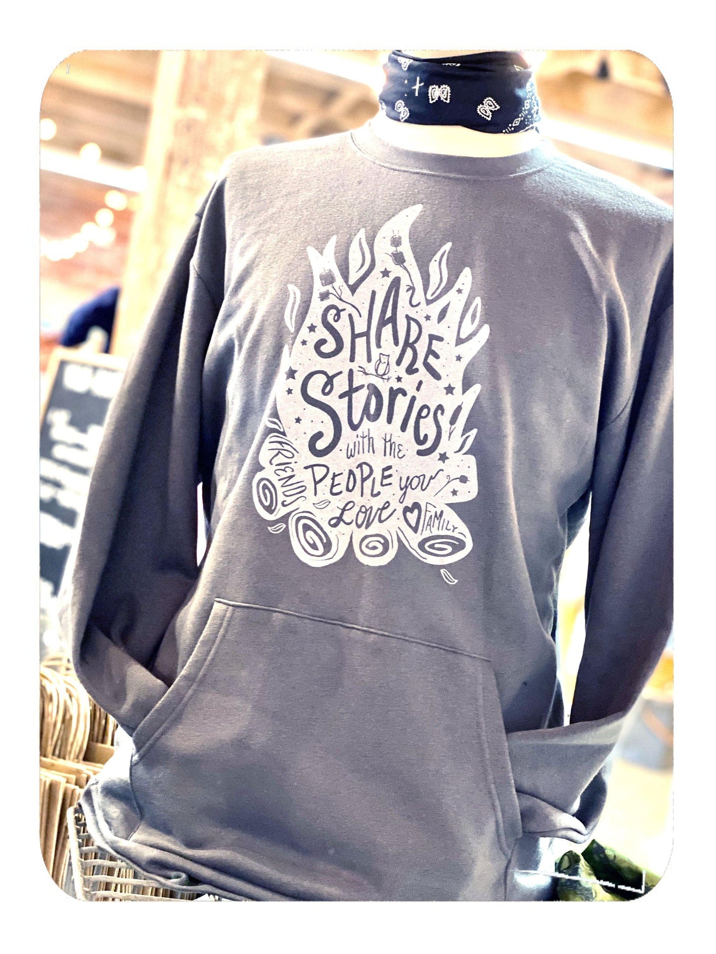 Share Stories Adult Sweatshirt Next Level