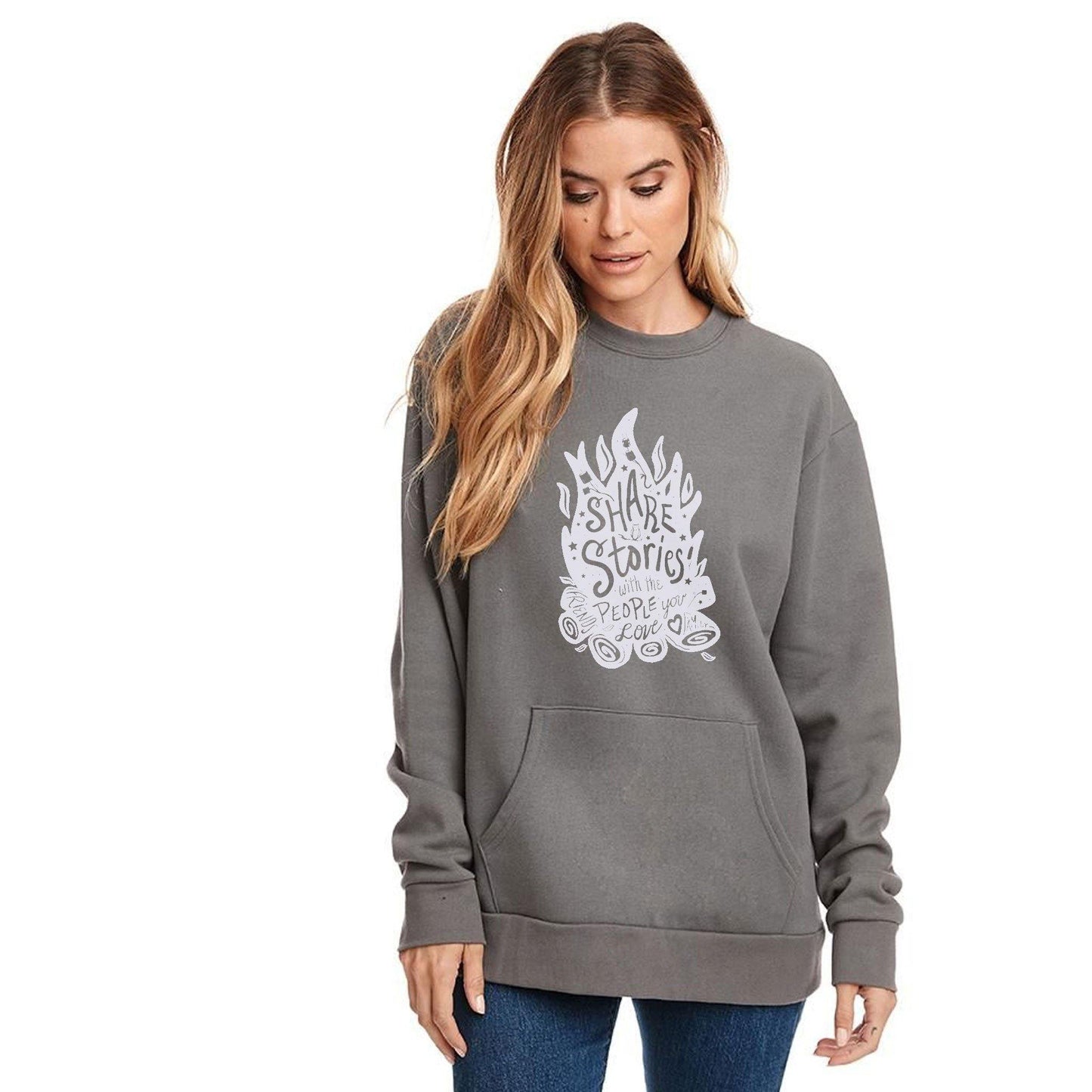 Share Stories Adult Sweatshirt Next Level