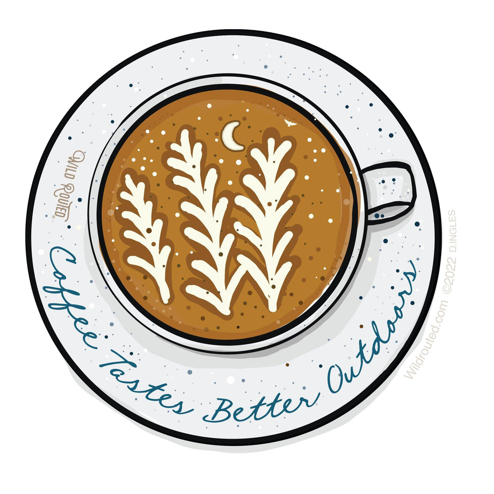 Coffee is Better Outdoor Vinyl Sticker - Wild Routed