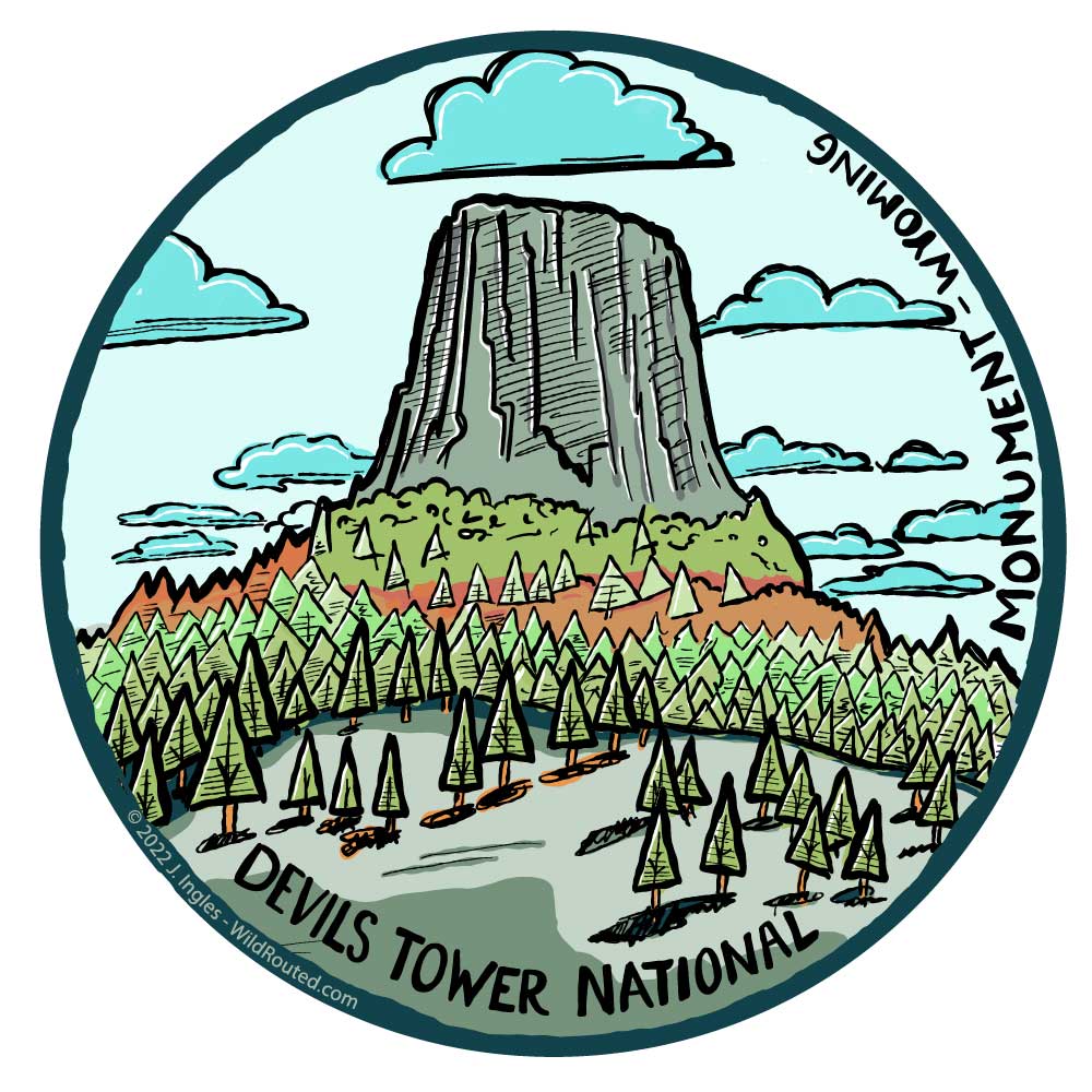 Devil's Tower National Monument Sticker