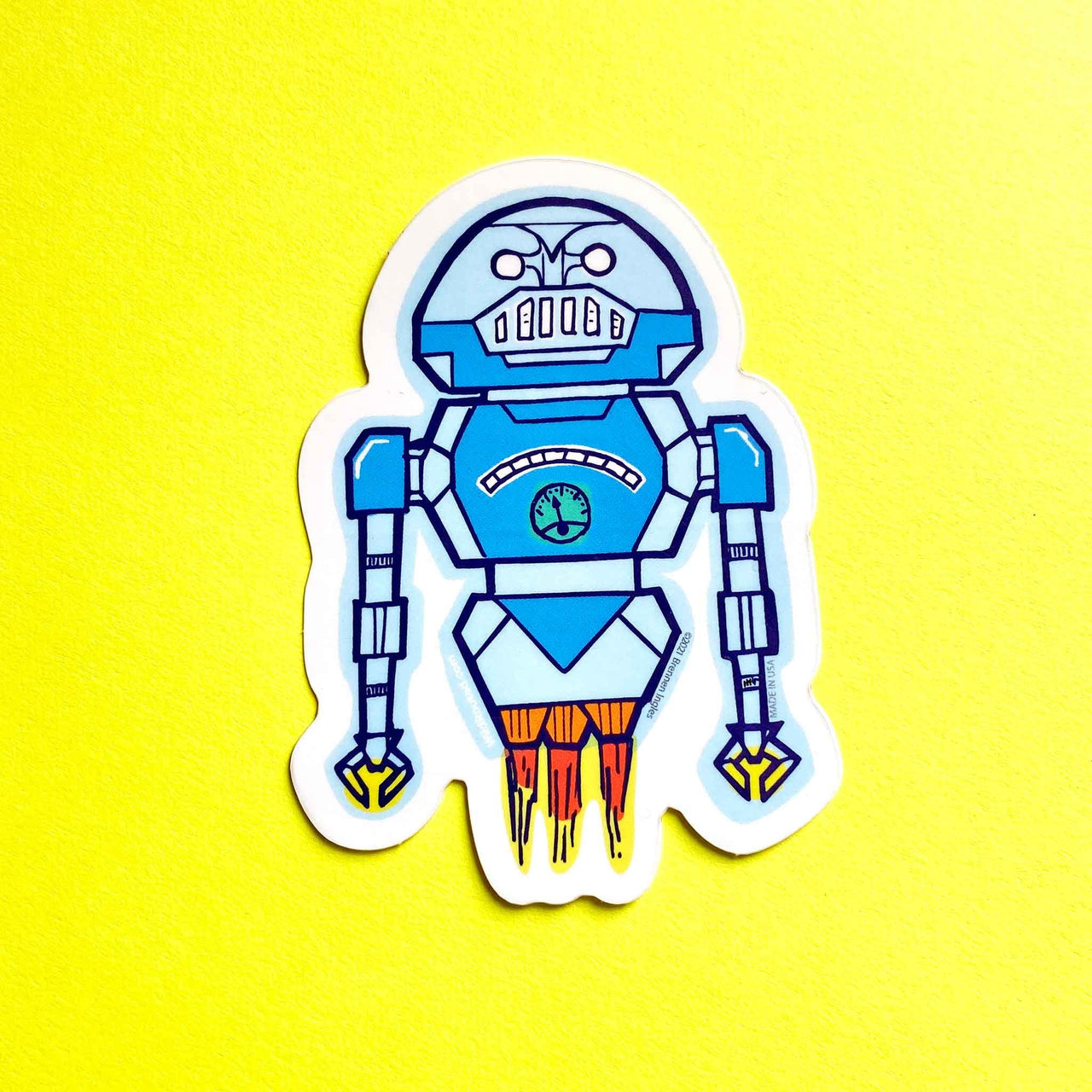Rocket Robot Sticker Vinyl Sticker - Wild Routed
