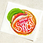 How Sweet Peach Hemp Sticker - Wild Routed
