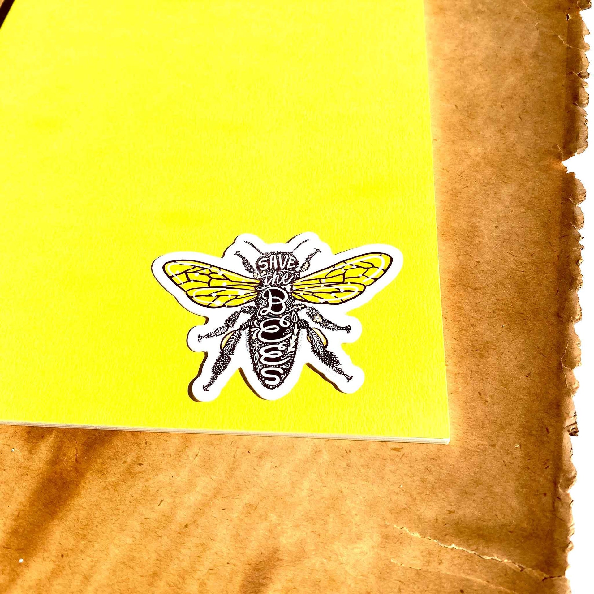Save the Bees Vinyl Sticker - Wild Routed