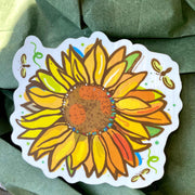 Sunflower Vinyl Sticker - Wild Routed