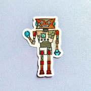 Robot - Rusty Wave Sticker Decal - Wild Routed