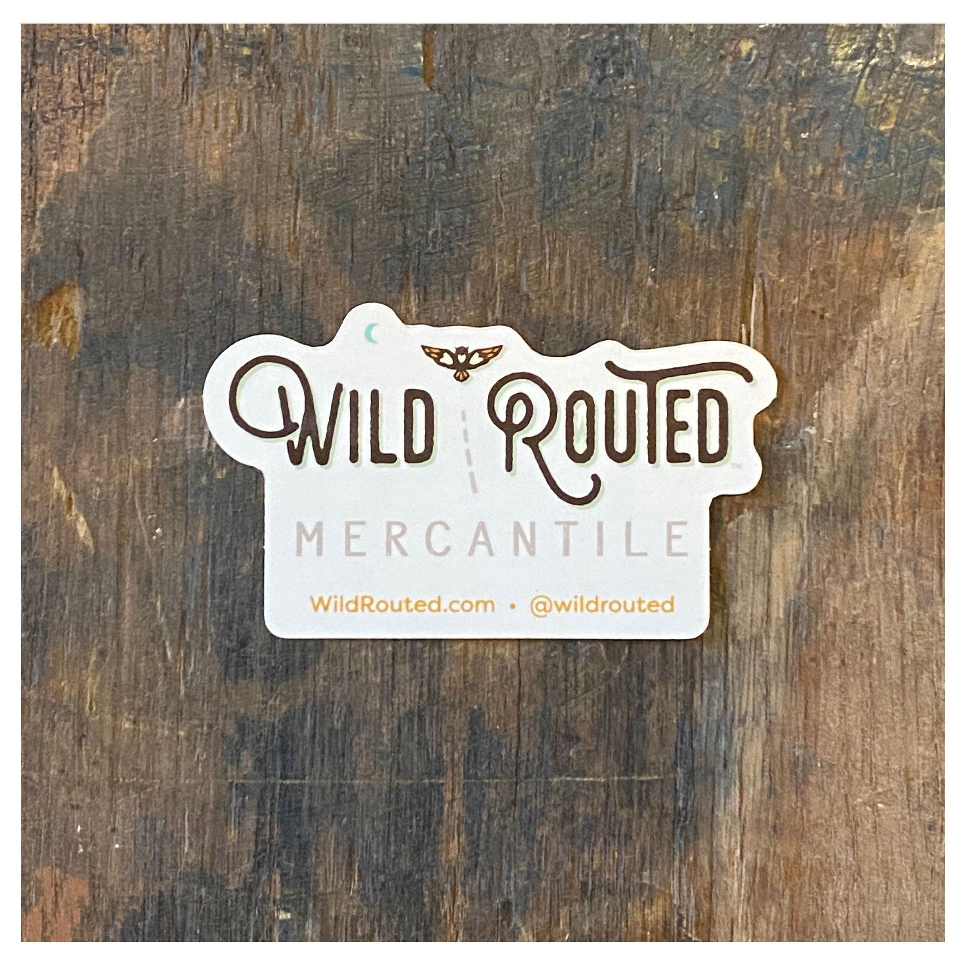 Wild Routed Logo Sticker