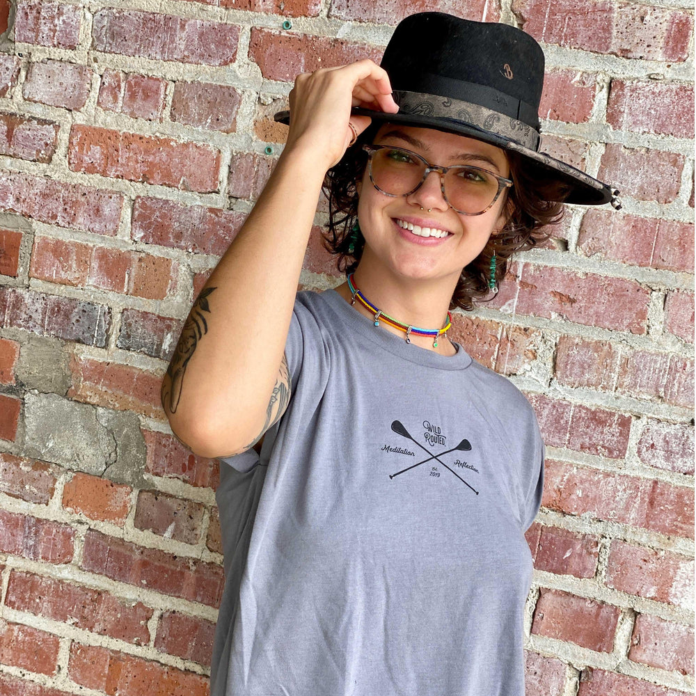 
                  
                    Paddle Boarder -  Woman's Muscle Tee with Rolled Cuff - Wild Routed
                  
                